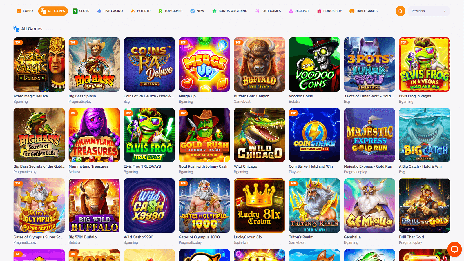 Igre v Boho Casinoju