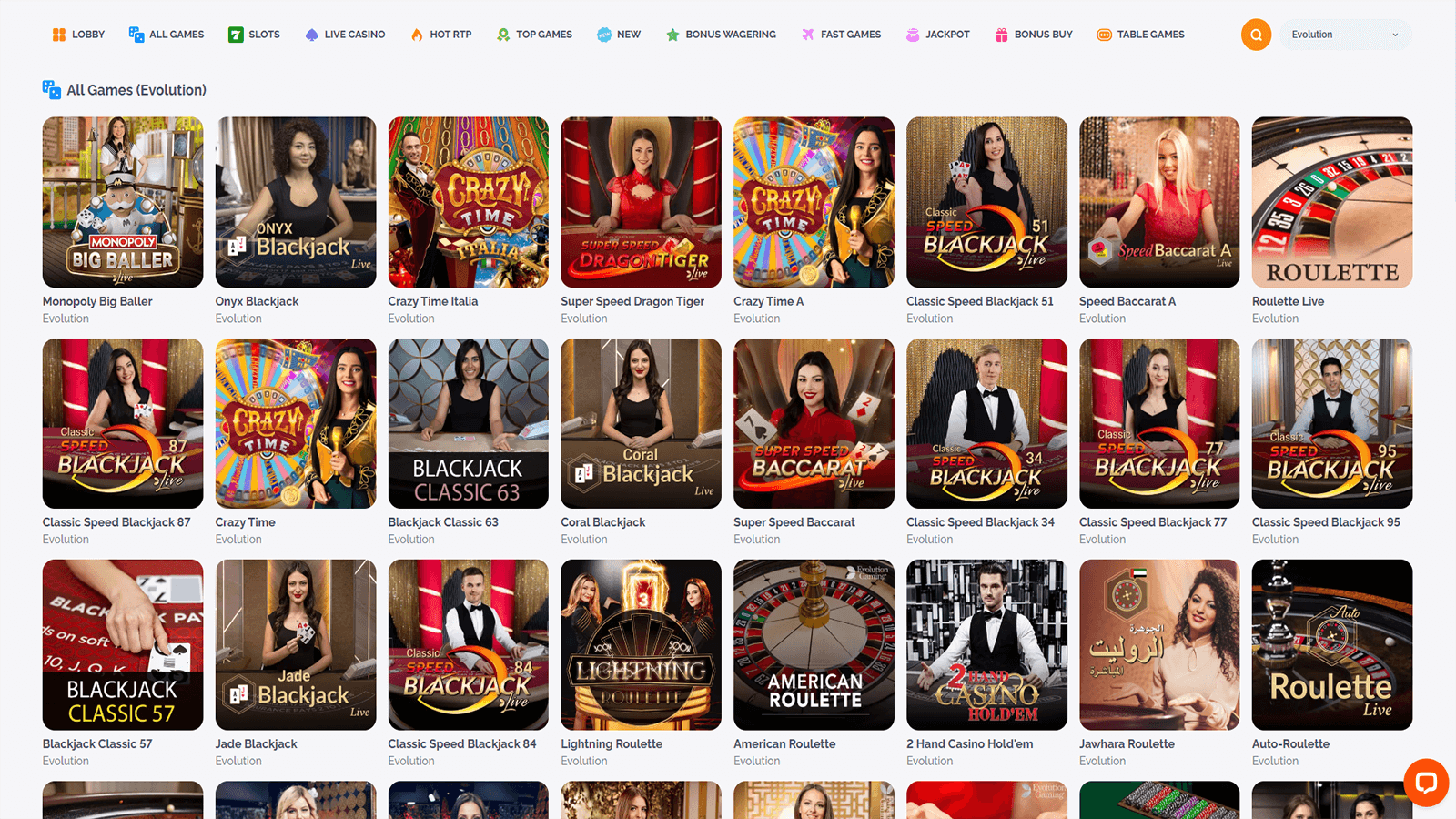 Igre v zivo v igralnici Boho